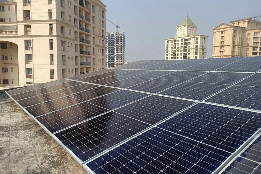 Rooftop solar panels